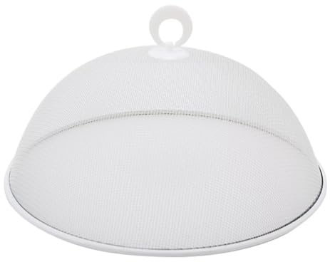 Cubierta redonda de malla de metal para alimentos, reutilizable, protector de alimentos, cubierta de malla para alimentos, tiendas de campaña, picnic, alimentos, paraguas, cubiertas de pastel para