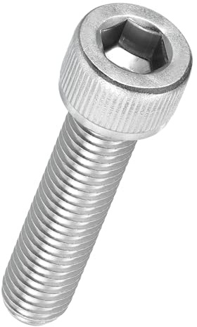 Kozelo 5 Stück Zylinderschrauben mit Innensechskant - [M10-1,5 x 45mm] 304 Edelstahl Vollgewinde Allen Innensechskantschraube für Elektromotor 3D-Drucklüfter Motorenaustausch, Silber