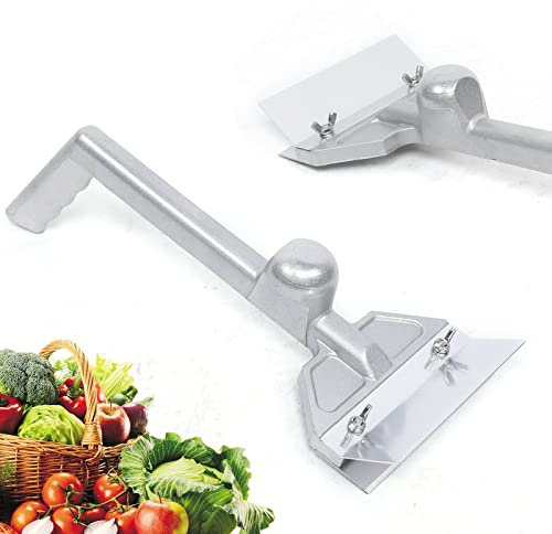 Stainless Steel Grill Scraper with 4 Blades Heavy Duty Flat Griddle Cleaner Tool for BBQ Commercial Top Grill Accessories