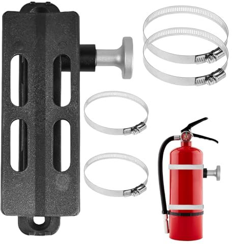 Oldmoom Supporto per estintore auto, estintore di montaggio per auto – Estintore a sgancio rapido per il montaggio in auto – Supporto sicuro per auto per una maggiore sicurezza, adatto per