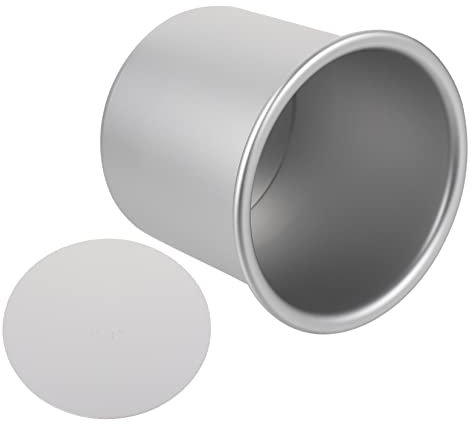 PAMINGONO Stampo per Torta Chiffon Alto in Lega di Alluminio Argento Fondo Estraibile, Resistente alla Deformazione e Sformatura Facile, per Pasticceria e Uso Domestico