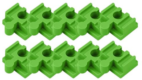 Gleisverbinder aus,Gleisverbinder aus - Spielzeugeisenbahn-Gleisadapter,Set mit 10 hölzernen Eisenbahnschienen-Verbindungsstücken für und Mädchen ab 3 Jahren, Spielzeugeisenbahn-Set-Adapter