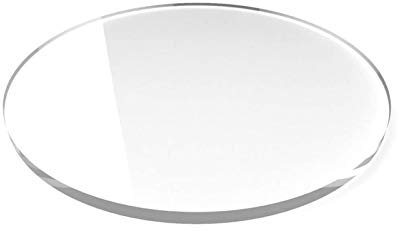 Klare Acrylplatte, Acrylplatten, Plexiglas-Kunststoffplatte, runde Acrylplatte, transparente Platte, Dicke 3 mm, Durchmesser 150–400 mm, for Heimwerker und Handwerk, Durchmesser 160 mm(Diameter 160mm)