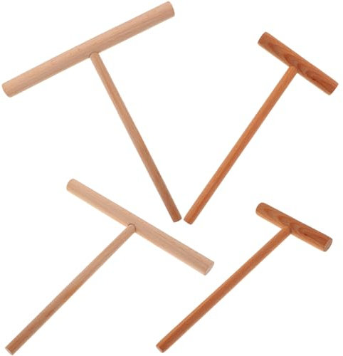 PRETYZOOM Set Di Spalma-crepes in Legno Kit Per Pancake Spalma-t Per Una Cottura Efficiente