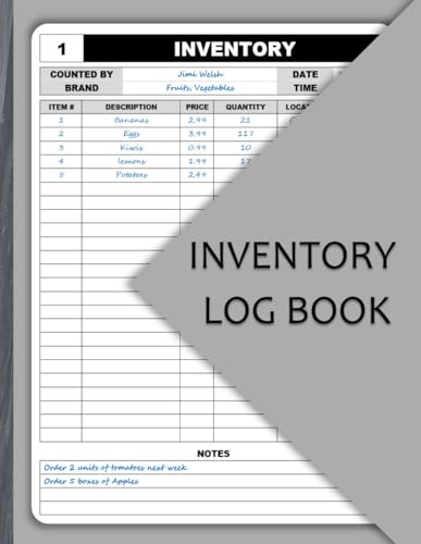 Inventory Log Book: Simple and Efficient Tracking for Personal and Business Use: Organize Items, Track Quantities, and Keep Records All in One Place