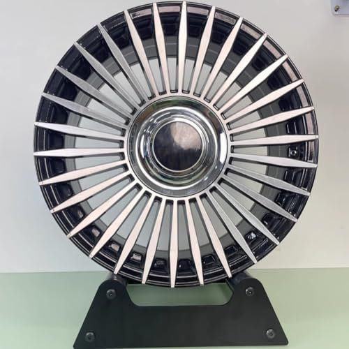 MegLob Felgenständer, Manuelles Felgendrehgestell, Simulation Der Nabenbewegung, Platzsparender Felgenabdeckungs-Radkappenhalter, Autoreifen-Präsentationsständer Autoradständer,Metal a