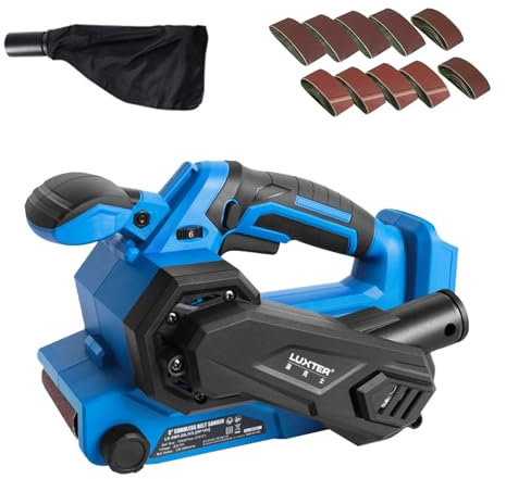 Cordless Belt Sander Compatible with Makita 18V Battery, 75x457mm Belt Sanders, Strip Sander with Brushless Motor, 10PCS Sanding Bands, for Wood,Sanding (Battery NOT Included)