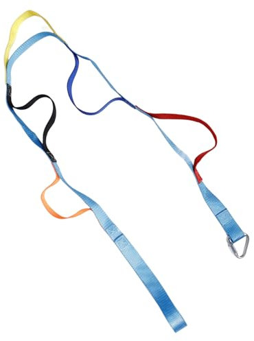 KICHOUSE Multifunktionale Kletterseilleiter Kinder Weiche Outdoor Strickleiter 2m Mit 6 Sprossen Strapazierfähiges Kletterseil Für Motorische Entwicklung Und Spielplatzspaß