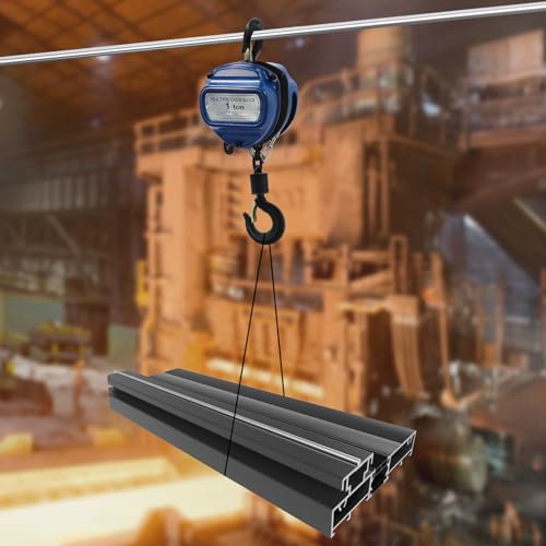 4M Heavy Duty 1000KG Chain Block Hoist Manual Hand Ratchet Winch Lift Pull Steel Crane Blue Tray Tackle Engine Lifting Pulley For Factories Farms Garages Warehouses Shipbuilding Transportation Etc