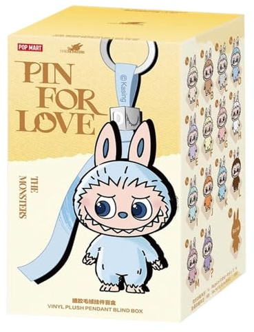 Labubu The Monsters Pin for Love Series Vinyl Plush Pendant (A-M) Single Blind Box