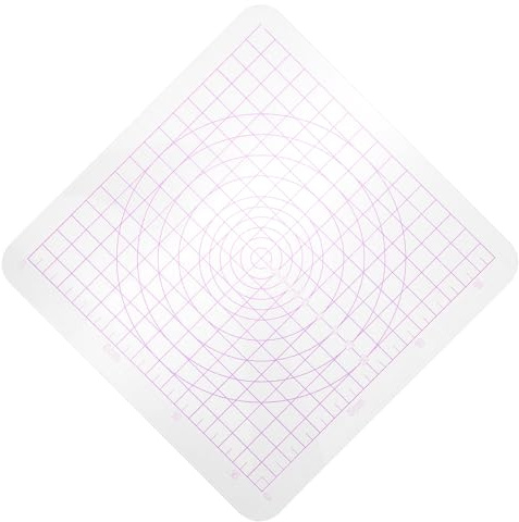 TOPBATHY Tavola Acrilica per Argilla Trasparente Scala Circolare, Rullo per Pasta Polimerica e Piatto Rotante per Scultura Fai da Te, Strumento Leggero e Stabile per Ceramica Artigianale