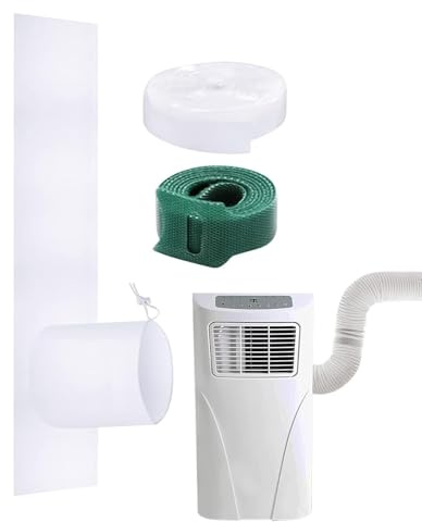 Air Conditioner Window Sealing Kit - Portable Air Conditioner Window Kit | Dryer Casement Sealing Cloth Set | Flexible Portable Seal Kits for Living Room Bedroom Tumble Dryer AirConditioner