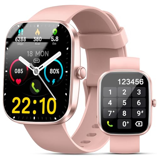 2026 Nuovo Smartwatch Uomo Donna, 1.96 Smartwatch con Effettua/Risposta Chiamate, Impermeabil IP68 Smart Watch per Android/iOS, 112+ Sportive Fitness Tracker con Sonno Contapassi Cardiofrequenzimetro