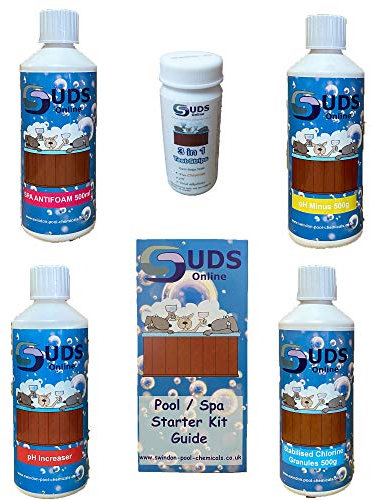 SUDS-ONLINE Inflatable Hot Tub Chemical Starter Kit 500g / 500ml kit