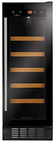 FWC304BL 30cm Freestanding Undercounter Slimline Wine Cooler, 400044385