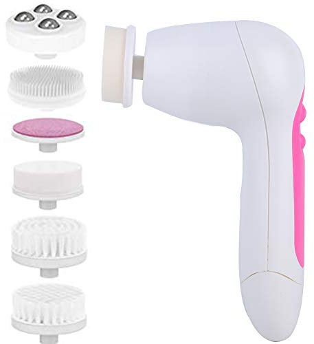 Spazzola per la pulizia del viso, strumento per la pulizia del viso, ragazze comode elettriche multifunzionali rosa per la donna della pelle dei pori
