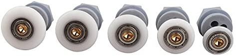 MMLFX 8pcs/lot Shower Room Roller/Runners/Wheels/Shower Rooms Cabins Pulley Roller Diameter19-27mm Glass Hole Distance 15-17mm (Size : 23mm)