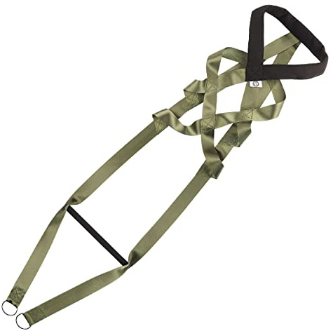PET ARTIST Dog Sled Harness for Large Work Dogs, Dog Pulling Sledding Harnesses for Behaviors Training,Weight Pulling,Canicross,Ski-Joring, Green