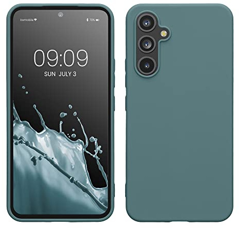 kwmobile Hülle für Samsung Galaxy A54 5G TPU Case - Handyhülle unterstützt kabelloses Laden, Flexible Schutzhülle, gummiertes Cover in Arctic Night
