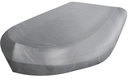 Abdeckplanen für Boote, Oxford Ruderboot Schlauchboot Abdeckung, Wasserdicht UV-beständig Staubdicht Schutz Cover, für Kayak Ruderboot/Canoe Angelboot (Grau,330X165X46cm)