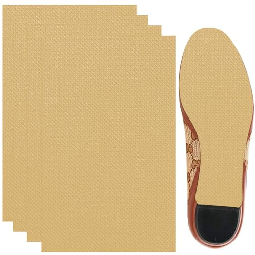 XINSUO® 19 cm halkfria sulor, 4 st. halkfria gummisulor, hälskydd för skor, halkfria klistermärken för skor, reducerat sulslitage för damer och herrar (kaki)