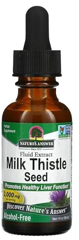 Nature Answer's AFS Milk Thistle 30 ml, Gluten Free, Alcohol-Free