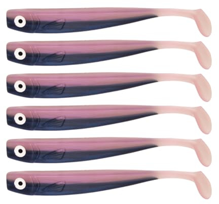 Zanderbait 9 cm pinki, fiskedrag, konstbete, gösdrag, softbait, gummifisk, gummibete, leveransomfattning 6 stycken.