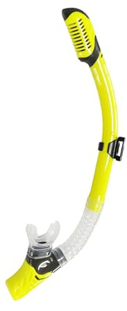 Swim Training Snorkel for Pool, Swimming Center Scuba Snorkel, Diving Snorkel for Adult Kids and Underwater, Snorkeling Accessories with Fully Dry Water Shutoff Valve and Silicone Nozzle