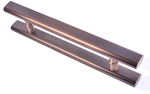 KHLMSRXJ Push-Pull-Türgriffe für innen und außen, Retro-Haltegriff, Edelstahl-Finish, Glasschiebetürgriffe mit kompletten Kits, 40 60 80 120 cm lang (Farbe: #2, Größe: 60 cm)