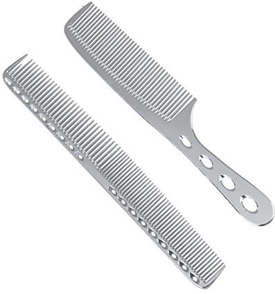 minkissy 2piezas Peine De y Horquilla Peine Profesional Inoxidable y Mujer Accesorio De Peluquería Unidades