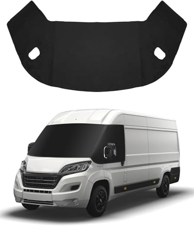 SUPAREE Cubierta de Parabrisas Ducato Funda para Parabrisas Furgoneta Protector Térmico Parabrisas Autocaravana Protección UV Hielo para Ducato X250/290 P-eugeot Boxer C-itroen Relay