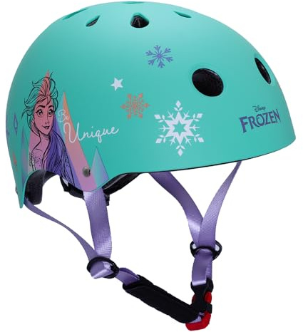 Casque de vélo La Reine des Neiges, Roller Blades, Skater, 52-56 cm, à partir d'environ 6 ans, casque de protection