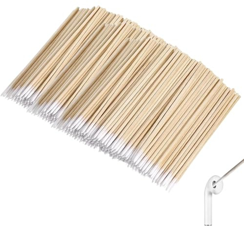 600 bastoncini di cotone lunghi, bastoncini di cotone a punta con punte per pulizia di precisione, bastoncini di palissandro manicure 7 cm di lunghezza per sopracciglia bellezza unghie