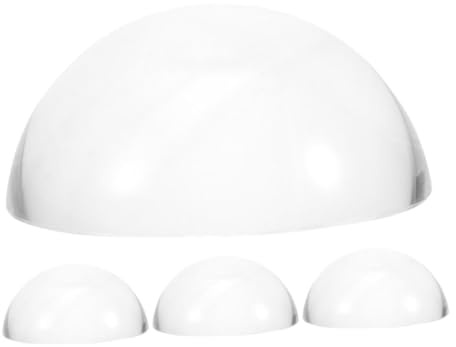 HIAKDOFT 4 Stück Glas Halbkugel Stoffgewichte Schwere Kristall Dome Patchwork Fabric Weights für Nähen Schnittmuster und Musterherstellung Stabiles Halten für Präzises Arbeiten