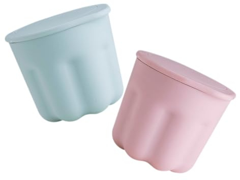 EPIGEIST Almohadilla Limpiadora de Brochas de Maquillaje 2 Juegos Recipiente de Silicona Puntos de Limpieza Caja de Enjuague para Brochas Compatible Esponjas y Accesorios Cosméticos