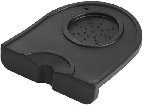 Jeffergarden Black Multi Function Thicken Silicone Coffee Tamper Mat Anti Skid Barista Tamper Holder Pad for Espresso Machine (Black S(300ml))