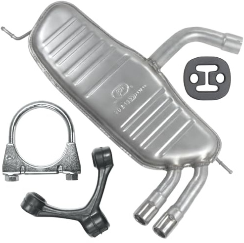 POLMOstrow Auspuff für VW Golf 5 V 2004-2009 | Endtopf, Motoren: 2.0 GTI | Fließheck
