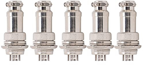 5 Pz Spina Aviazione Connettore Maschio Femmina Filo Pannello di Alimentazione Telaio Raccordi In Metallo GX16 16mm 450 V (10 pin)