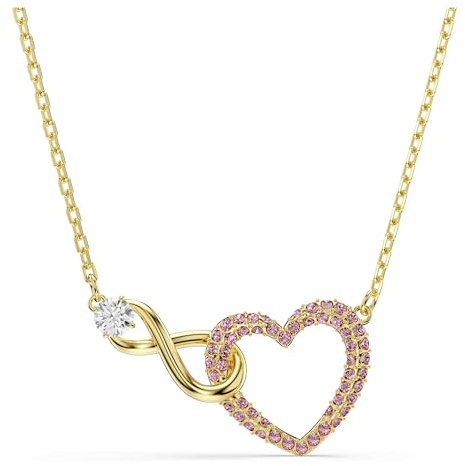Swarovski Infinity Y-halsband, Infinity, Vit, Roséguld pläterat