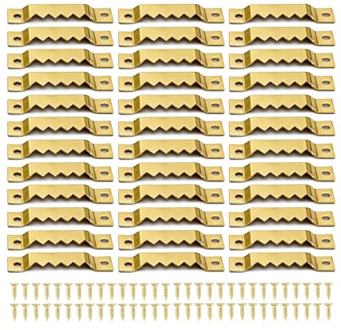 40 Piezas Cuelga Cuadros, Kit para Colgar Cuadros, Fijaciones para Marco de Fotos, Colgadores para Cuadros Ganchos para Cuadros, para Fotos, Pinturas, Plato, Extra Fuertes