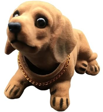 X psblty Car Dashboard Dog Bobble Head - Nodding Figure for Decoration & Alert, Fun Shaking Head Toy for Vehicle Interior