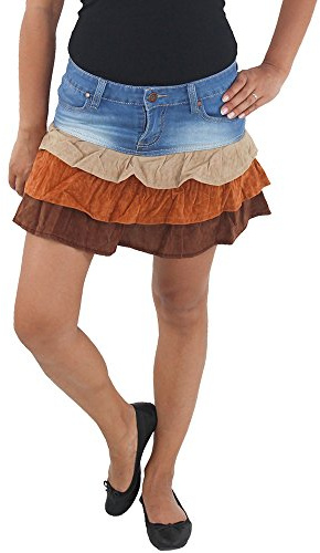 Sommerrock Faltenrock Stufenrock Glockenrock Minirock Strandrock Damenrock Rock XL/42