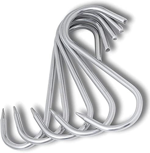 TronicXL Premium - Gancio a S in acciaio inox, 200 mm x 10 mm, per macellaio e affumicatore