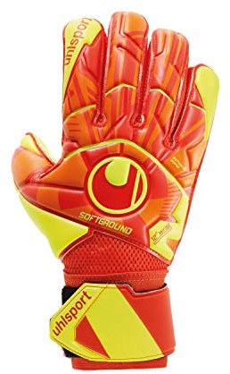 uhlsport Herren Dynamic Impulse Soft Flex Frame Handschuhe, Dynamic orange/Fluo gelb/, 9, 101114601
