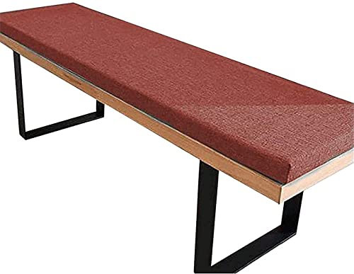 Garten Bankkissen Für 2 Und 3 Sitzer, VerDickeen 5cm Schwamm Sitzkissen Terrasse Rechteck Bankauflage Indoor Outdoor Bankauflage Anti-Rutsch Sitzkissen,F,200x40x5cm(79x16x2inch)