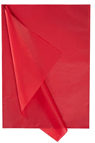 Decoupage Seidenpapier Rot Geschenkpapier - 50x70 cm - 20 Blatt