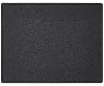 Eglooh - Palladio - Mauspad aus echtem Leder Schwarz cm 25x20 - Mousepad für Schreibtisch und Büro, handwerkliche Nähte und Rutschfester Boden - Made in Italy
