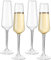 COOKY.D Flûte da Champagne Riutilizzabili in Plastica Tritan Infrangibili, Lavabili in Lavastoviglie Regalo Perfetto per Matrimonio Anniversario e Compleanno 224ML/7.8oz,Set da 4