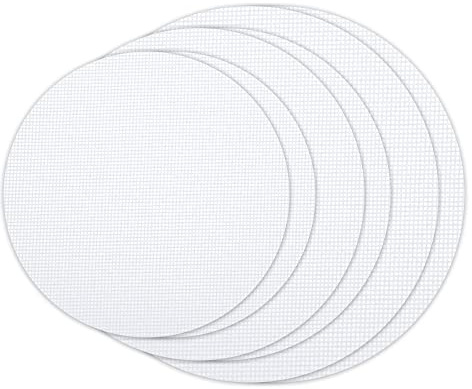 6 Reusable Heat-Resistant Silicone Steamer mesh mats, Non Stick Circular Dumpling and bun mats, Suitable for Home Kitchen Cooking use