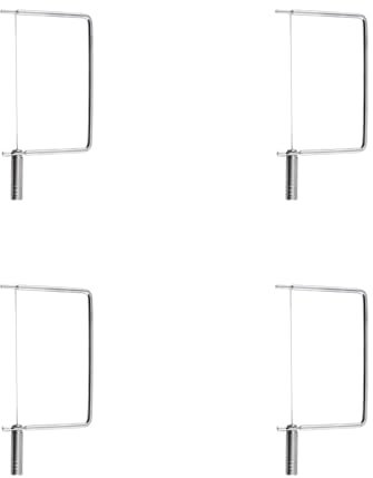 Cheese Slicer Accessories Cheese Cutter Stainless Steel Components - Great for Making Giftable Cheese Cutting Boards with This Cheese Slicer Kit (Stainless Steel Handle, 4)